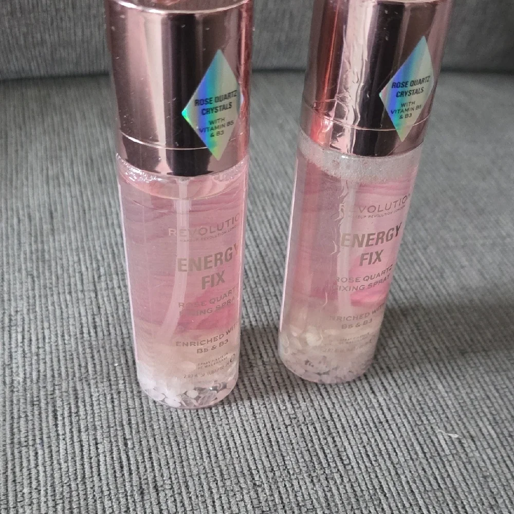 Revolution Energy Fix Rose Quartz Fixing Spray Enriched With B5 & B3, 2 Bottles.
